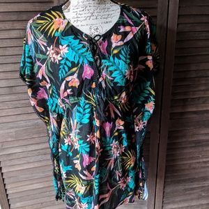 New! Old Navy Island Print Swim Cover-Up